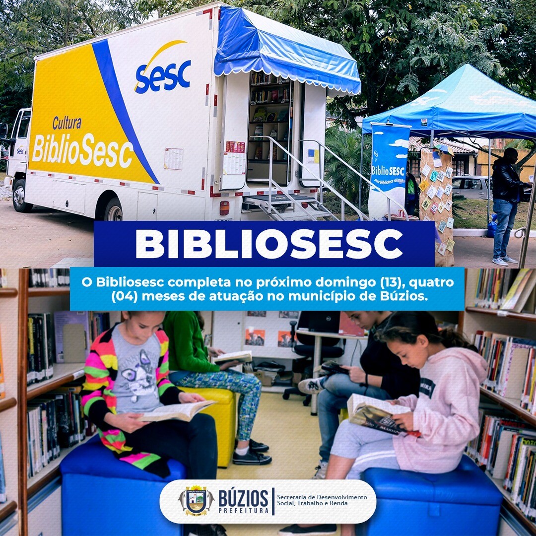 Bibliosesc completa 4 meses em Búzios
