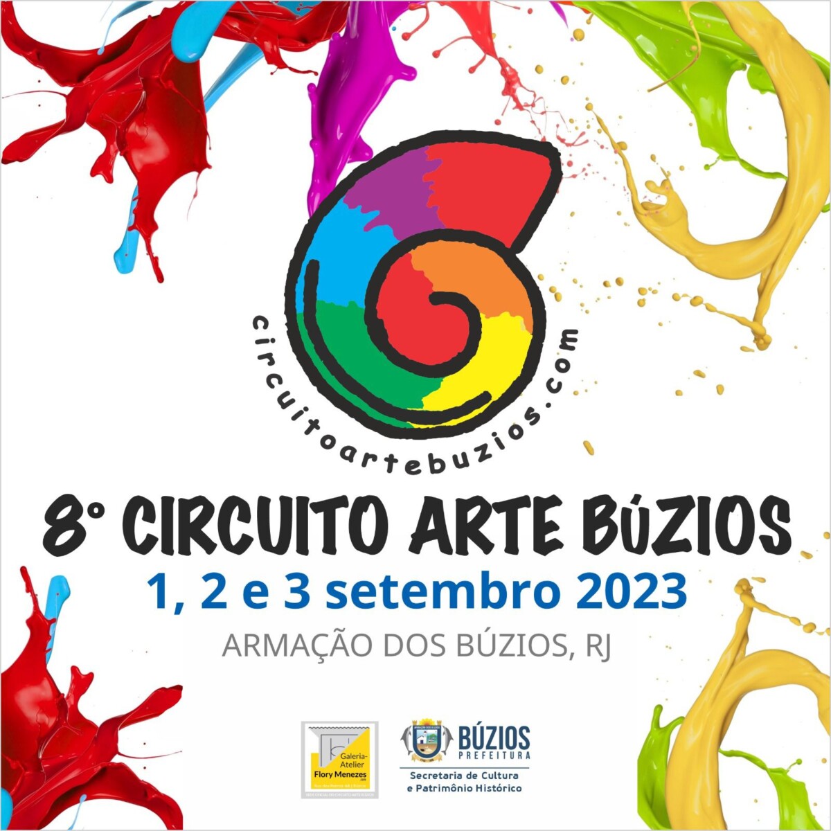 O 8° Circuito Arte Búzios começa a partir de 1 de setembro