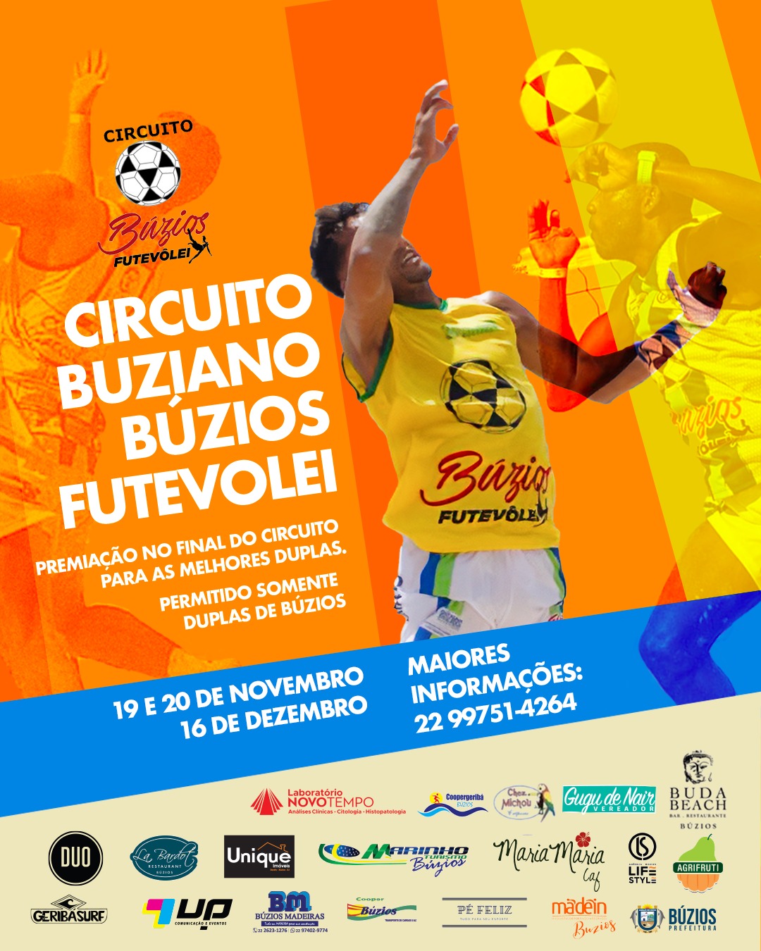 2º Circuito Buziano de Futevôlei agita o feriado prolongado em Geribá