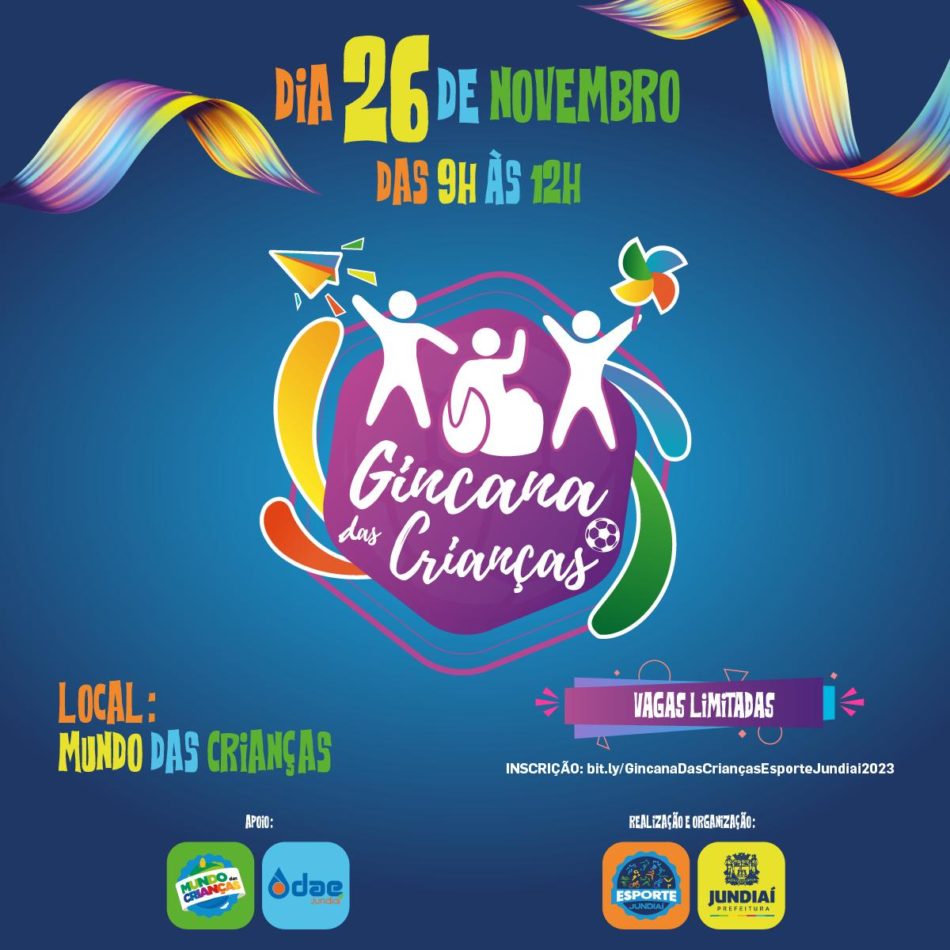 Gincana das Crianças: Confirmação de inscrição é feita em link