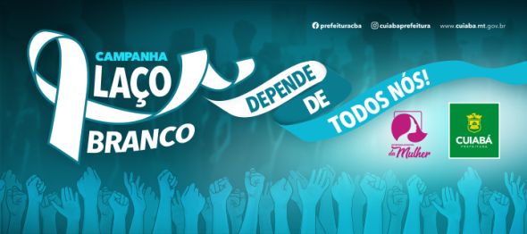 Prefeitura de Cuiab | Campanha Lao Branco mobiliza servidores para o combate violncia domstica