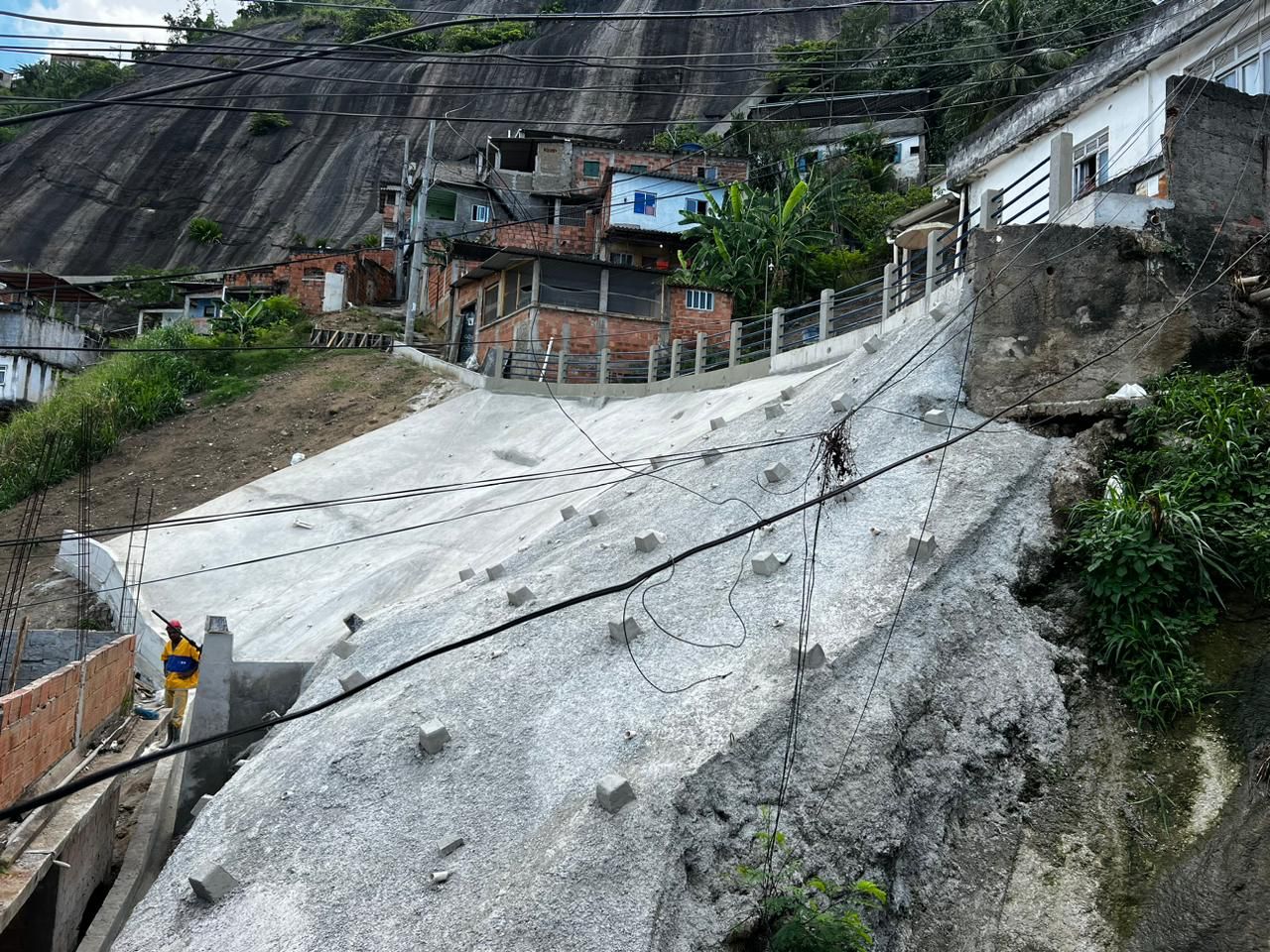 Obras de contenção são concluídas no Alto da Boa Vista e no Morro do Andaraí - Prefeitura da Cidade do Rio de Janeiro