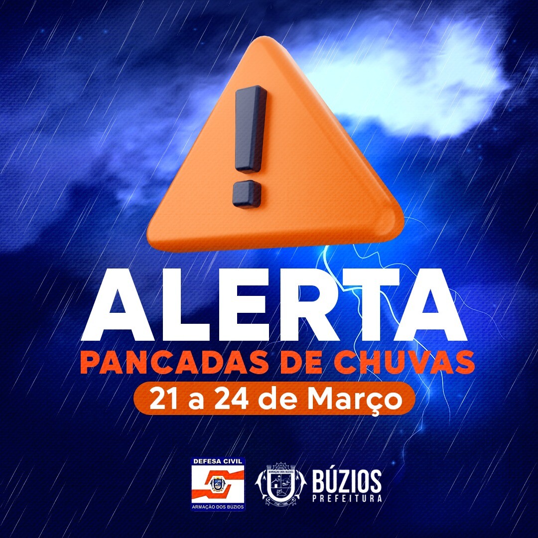 Alerta de chuvas intensas