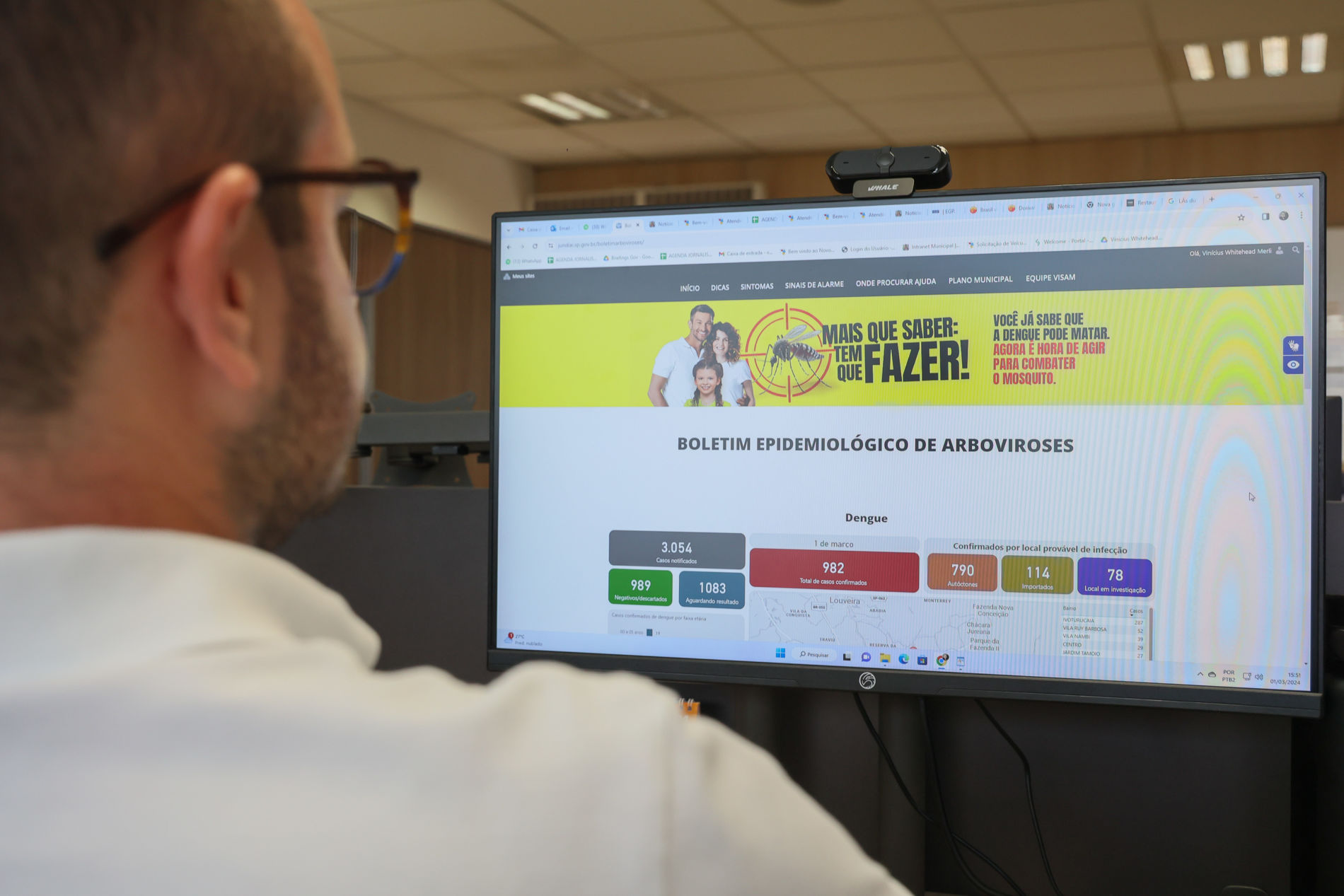Jundiaí lança página com dados sobre a dengue